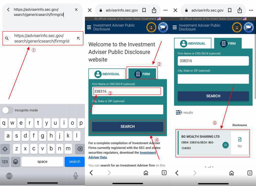SEC Investment Adviser Public Disclosure — BG Wealth Sharing LTD, CRD# 338316